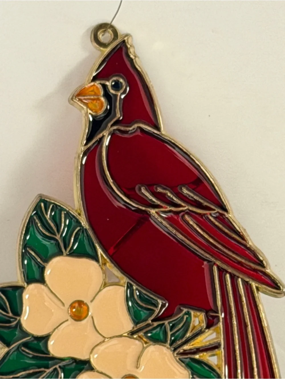 Red Cardinal Decorative Bird Perch Night Light